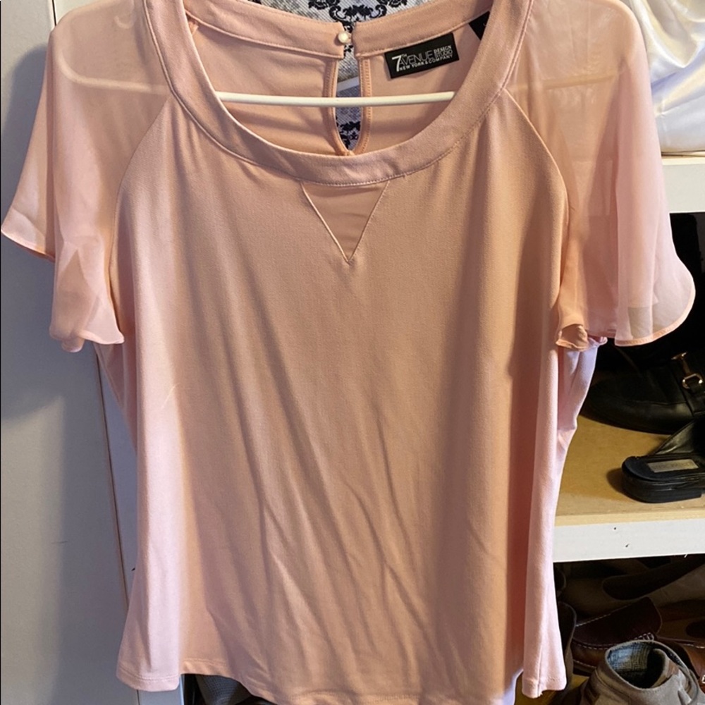 Pink work dress shirt